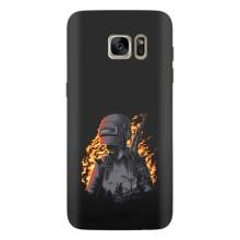 Чохол з картинкою "Герой Pubg" на Samsung Galaxy S7 Еdge / G935 – В полум'ї