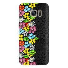 Чехол с Цветами для Samsung Galaxy S7 Еdge / G935 – Яркие цветы