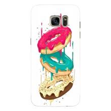 Чехол с изображением  вкусной еды для Samsung Galaxy S7 Еdge / G935 – Сочные пончики
