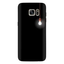 Чехол с картинками на черном фоне для Samsung Galaxy S7 Еdge / G935 – Лампочка