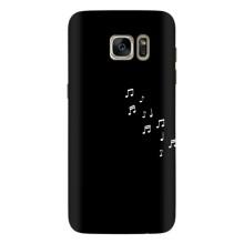 Чехол с картинками на черном фоне для Samsung Galaxy S7 Еdge / G935 – Ноты