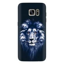 Чехол с картинкой на Samsung Galaxy S7 Еdge / G935 – Лев - синий