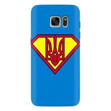 Чохол з картинкою (Патріотичний ГЕРБ) на Samsung Galaxy S7 Еdge / G935 (Герб - супер герой)