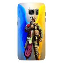 Чехол с картинкой (Патриотический КОЗАК) на Samsung Galaxy S7 Еdge / G935 – Козак с крыльями