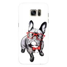 Бампер для Samsung Galaxy S7 Еdge / G935 с картинкой "Песики" (В очках)