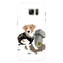 Чехол с принтом Собаки Патрон для Samsung Galaxy S7 Еdge / G935 (Пёс Патрон с ракетой)