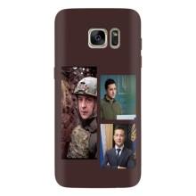 Чехол для Samsung Galaxy S7 Еdge / G935 (AlphaPrint - с принтом Зеленского) – Президент