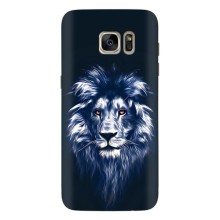 Чохол з картинкою ЛЕВ для Samsung Galaxy S7 Еdge / G935 (VPrint) (Синій Лев)