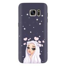 Чохол Стильні дівчата на Samsung Galaxy S7 Еdge / G935 – Дівчина та серця