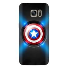 Чехол с Щитом Капитана Америки на Samsung Galaxy S7 Еdge / G935 – Яркий Щит Капитана