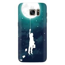 Чехол (ТПУ) с планетами на Samsung Galaxy S7 Еdge / G935 – To The moon
