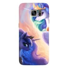 Чехол Unicorn на Samsung Galaxy S7 Еdge / G935 – Единорожки на тучках