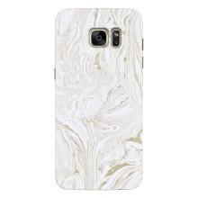 Мраморный чехол на Samsung Galaxy S7 Еdge / G935 (VPrint) (Белый мрамор)