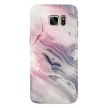 Мраморный чехол на Samsung Galaxy S7 Еdge / G935 (VPrint) (Пурпурный Мрамор)