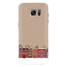 Новогодние, Праздничные Чехлы для Samsung Galaxy S7 Еdge / G935 - 2024 год (Зимний город)
