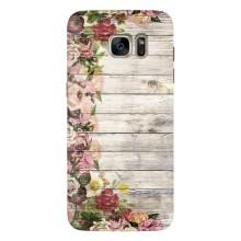 Чехлы с тематикой "ЦВЕТЫ" на Samsung Galaxy S7 Еdge / G935 (Плетущиеся цветы)
