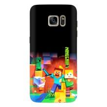 Чехлы для Samsung Galaxy S7 Еdge / G935 (Персонажи Майн Крафт) (Герой Майнкрафт)