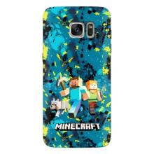 Чехлы для Samsung Galaxy S7 Еdge / G935 (Персонажи Майн Крафт) (Майнкрафт)
