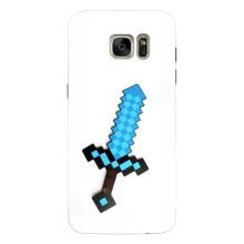 Чехлы для Samsung Galaxy S7 Еdge / G935 (Персонажи Майн Крафт) (Меч)