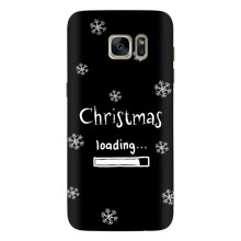 Рождественские, Праздничные Чехлы для Самсунг С7 Едж, Г935 (Christmas loading)