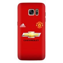 Силиконовые Чехлы принт Футбол на Samsung Galaxy S7 Еdge / G935 – Man United
