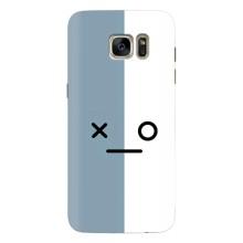 Силиконовые Чехлы (смешные стикеры) для Samsung Galaxy S7 Еdge / G935 – Серо-белый