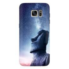 Силиконовые Чехлы (смешные стикеры) для Samsung Galaxy S7 Еdge / G935 – Статуя