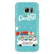 Силиконовый бампер на рождество для Samsung Galaxy S7 Еdge / G935 (Рождественское настроение)