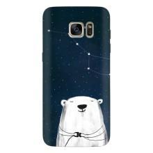Силиконовый бампер с картинкой животных для Samsung Galaxy S7 Еdge / G935 – Медведица