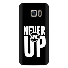 Силіконовый Чохол на Samsung Galaxy S7 Еdge / G935 з картинкою НАЙК (Never Give UP)