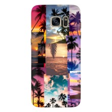 Силиконовый чехол с КАРТИНКАМИ лето для Samsung Galaxy S7 Еdge / G935 (AlphaPrint) (Летний отпуск)