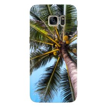 Силиконовый чехол с КАРТИНКАМИ лето для Samsung Galaxy S7 Еdge / G935 (AlphaPrint) (Пальма)