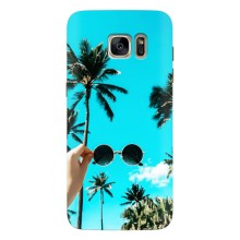 Силиконовый чехол с КАРТИНКАМИ лето для Samsung Galaxy S7 Еdge / G935 (AlphaPrint) (Взгляд лето)