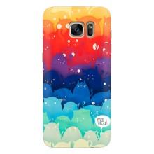 Силиконовый чехол с котиком для Samsung Galaxy S7 Еdge / G935 – Mew