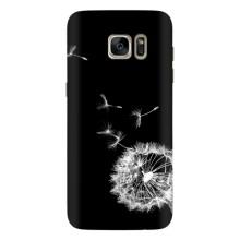 Силіконовий Чохол з кульбабками на Samsung Galaxy S7 Еdge / G935 – Кульбабка на чорному