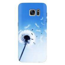 Силіконовий Чохол з кульбабками на Samsung Galaxy S7 Еdge / G935 – Кульбабка на блакитному