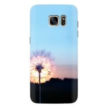 Силіконовий Чохол з кульбабками на Samsung Galaxy S7 Еdge / G935 – Захід з кульбабкою