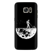 Силиконовый Чехол с принтом "Космонавты" на Samsung Galaxy S7 Еdge / G935 – Космонавт
