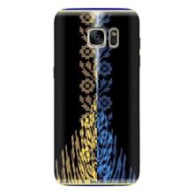 Силиконовый Чехол на Samsung Galaxy S7 Еdge / G935 (Патриотическая вышиванка)