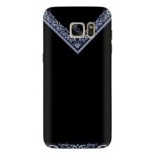 Силиконовый Чехол на Samsung Galaxy S7 Еdge / G935 (Воротник вышиванки)