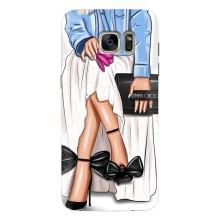 Силиконовый Чехол на Samsung Galaxy S7 Еdge / G935 с картинкой Стильных Девушек – Мода