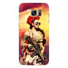 ЗСУ Чехлы (TPU) для Samsung Galaxy S7 Еdge / G935 – Женщина солдат