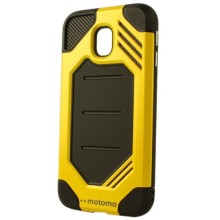 Защитный чехол Motomo Armor Case для Samsung Galaxy J3-2017, J330FN (европейская версия) (ТПУ + пластик) – Желтый