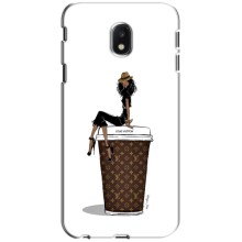 Чехлы Луи Витон для Samsung Galaxy J3 2017 (J330FN европейская версия) (AlphaPrint - LOUIS VUITTON) (кофе LOUIS VUITTON)