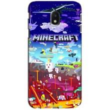 Чехол майнкрафт для Samsung Galaxy J3 2017 (J330FN европейская версия) – MINECRAFT