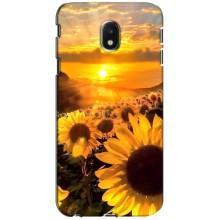 Чохол з Квітами для Samsung Galaxy J3 2017 (J330FN европейская версия) – поле соняшників