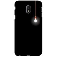 Чехол с картинками на черном фоне для Samsung Galaxy J3 2017 (J330FN европейская версия) – Лампочка