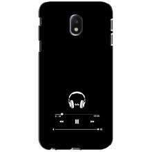 Чехол с картинками на черном фоне для Samsung Galaxy J3 2017 (J330FN европейская версия) – Плеер