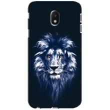 Чохол з картинкою на Samsung Galaxy J3 2017 (J330FN европейская версия) – Лев – синій