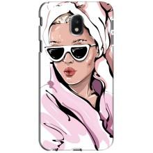 Чехол с картинкой Модные Девчонки Samsung Galaxy J3 2017 (J330FN европейская версия) – Девушка в халате
